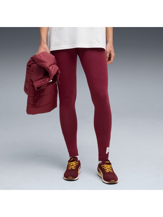 Puma Puma Legginsy 682427 Bordowy Regular Fit