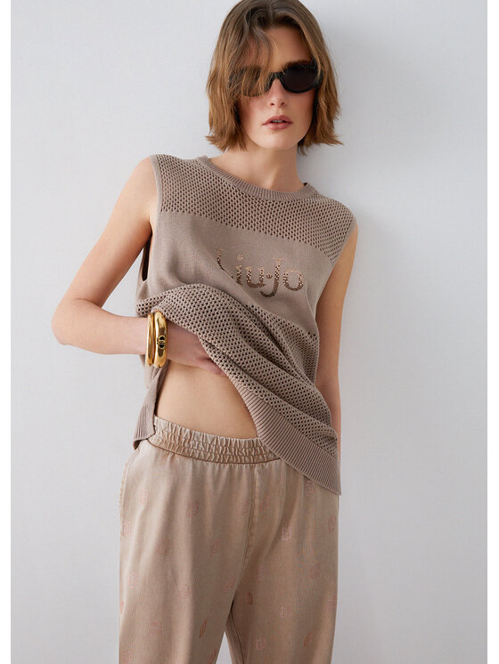 Liu Jo Liu Jo Maglione TA6112MS71G61412 Beige Regular Fit