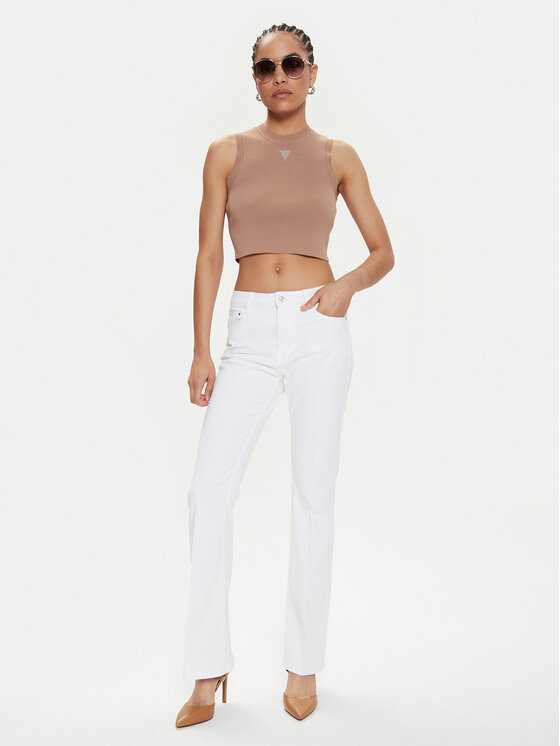 Guess Guess Джинси W4GA0L D4MW4 Білий Regular Fit