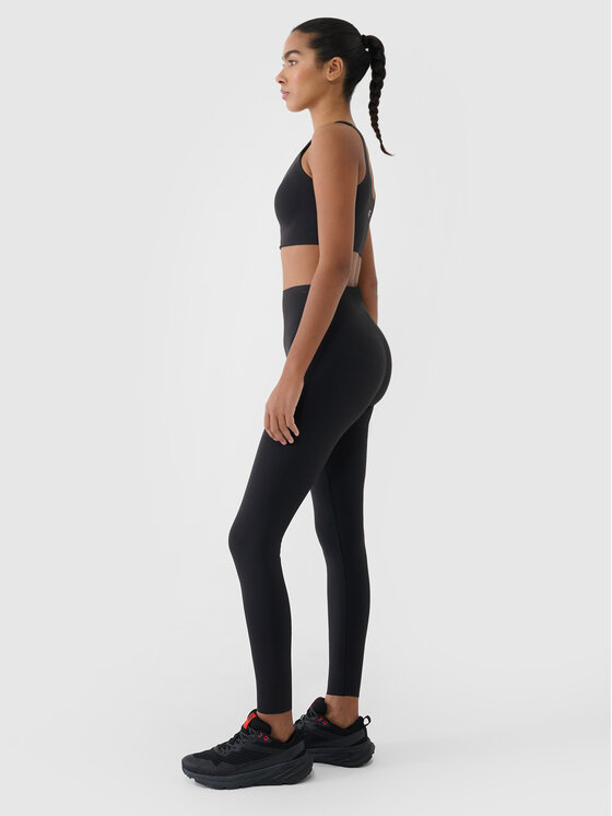 4F 4F Legginsy MULTI ACTIVE Czarny Slim Fit