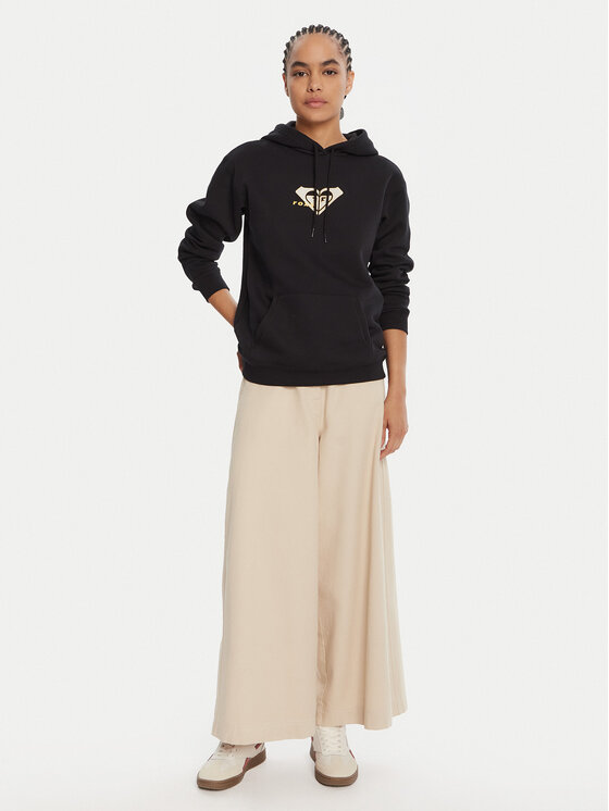 Roxy Roxy Mikina ERJFT05028 Čierna Regular Fit
