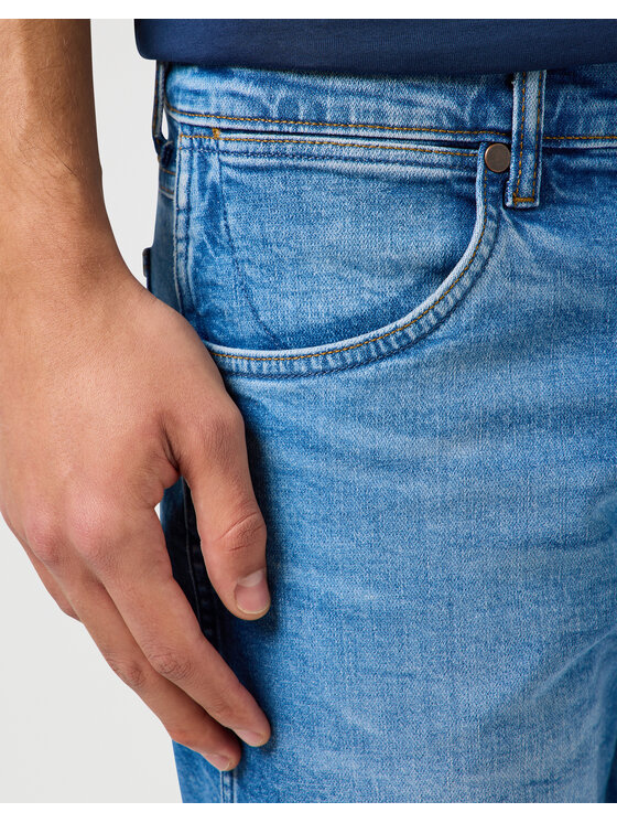 Wrangler Wrangler Szorty jeansowe COLTON 112362488 Niebieski Regular Fit