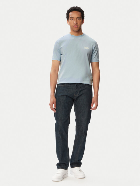 KARL LAGERFELD KARL LAGERFELD Tricou 755781 563235 Albastru deschis Regular Fit