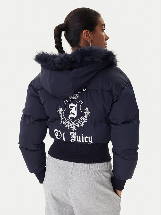 Juicy Couture Juicy Couture Žieminė striukė JCOIJ225557 Tamsiai mėlyna Oversize