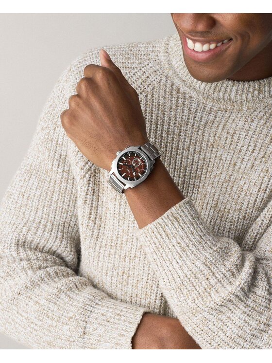 Fossil Fossil Zegarek FS6144 Srebrny