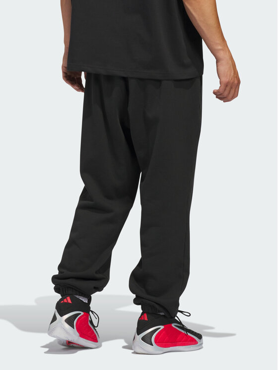 adidas adidas Spodnie materiałowe 159372 Czarny Loose Fit