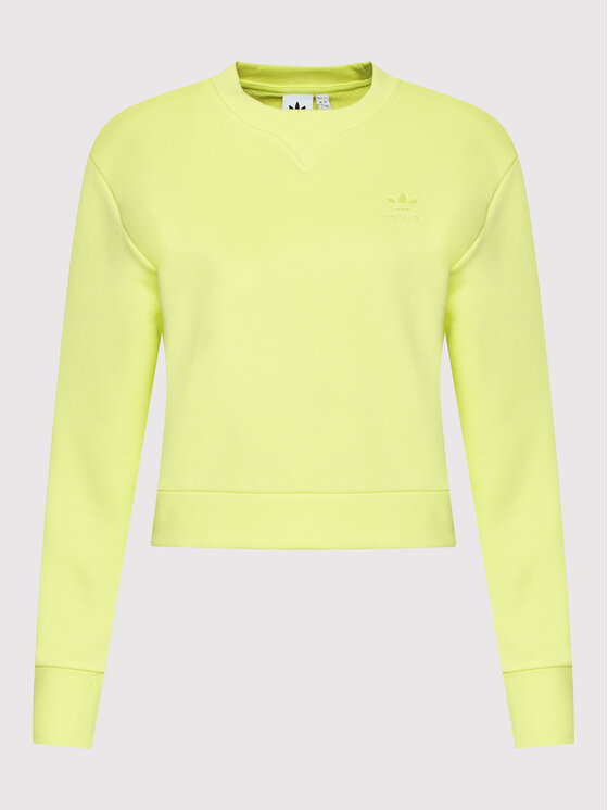 adidas adidas Majica dugih rukava Cropped HE6922 Žuta Regular Fit