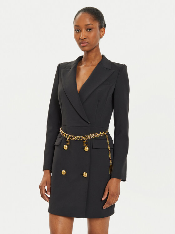 Elisabetta Franchi Elisabetta Franchi Koktélruha AB-657-46E2 Fekete Regular Fit