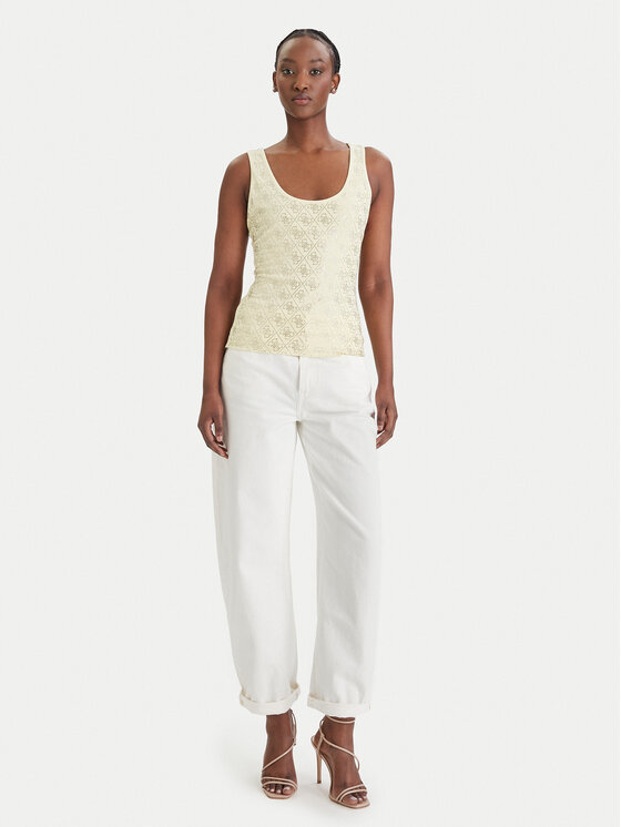 Guess Guess Top W6GP10 K2932 Giallo Regular Fit