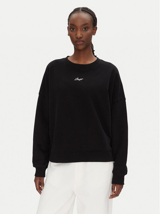 BOSS BOSS Bluză C_Esweaty 50547974 Negru Relaxed Fit
