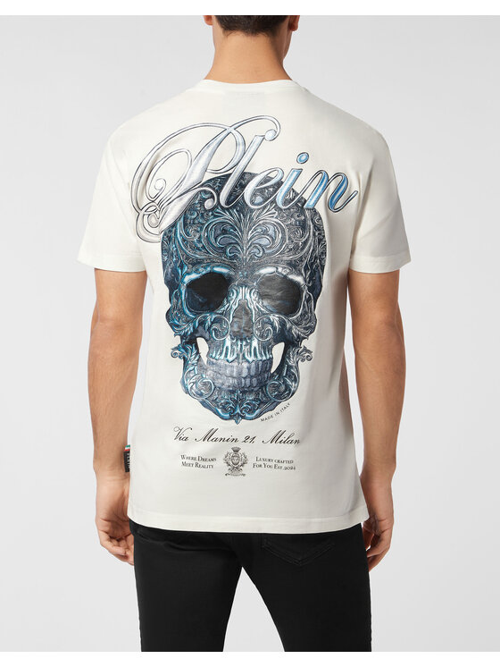 PHILIPP PLEIN PHILIPP PLEIN T-shirt 27141 Bianco Regular Fit
