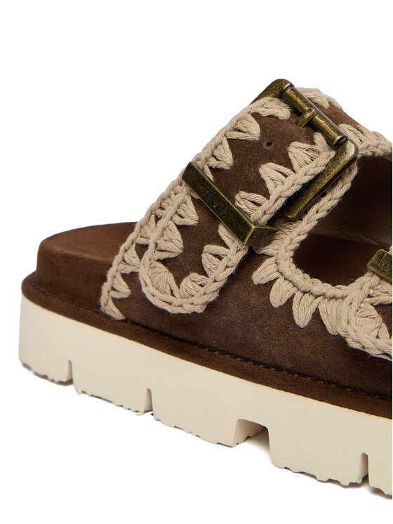 Mou Mou Ciabatte MU.SW461005A Marrone