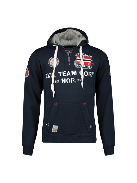 Geographical Norway Geographical Norway Bluza WT1885H/GN-NAVY Granatowy Reglan Fit