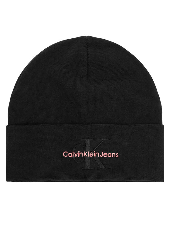 Calvin Klein Calvin Klein Čepice Mono Logo Embro K60K612668 Černá