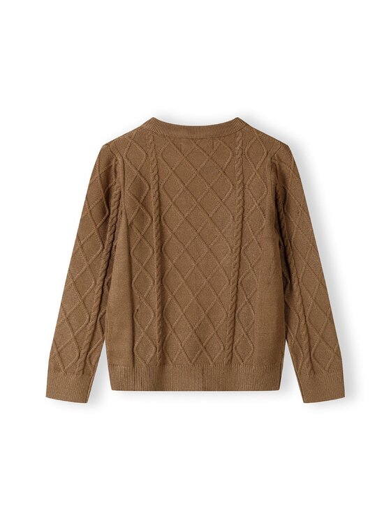 minoti minoti Sweter 27KNIT50 Brązowy Regular Fit