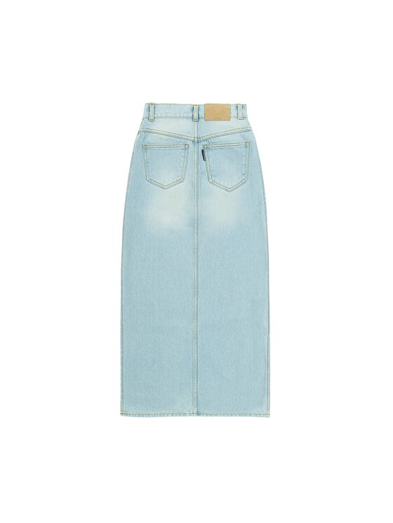 MissDenim MissDenim Spódnica jeansowa Maxi Niebieski Slim Fit