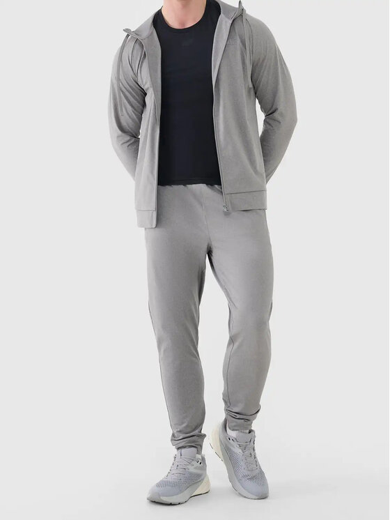 4F 4F Spodnie dresowe 4FWSS26TFTRM1046-25 Szary Active Fit