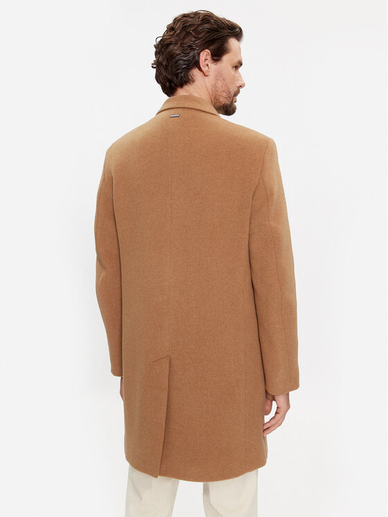 Tommy Hilfiger Tommy Hilfiger Cappotto di lana MW0MW32963 Marrone Regular Fit