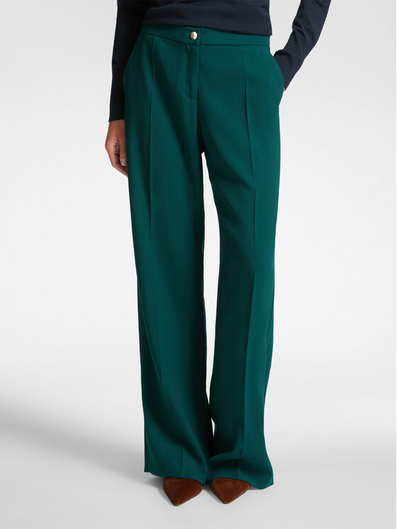 Elena Mirò Elena Mirò Pantaloni di tessuto P163P000359N035 Verde Regular Fit