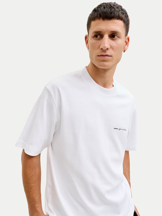 Jack & Jones Jack & Jones Póló Owen S 12292397 Fehér Relaxed Fit