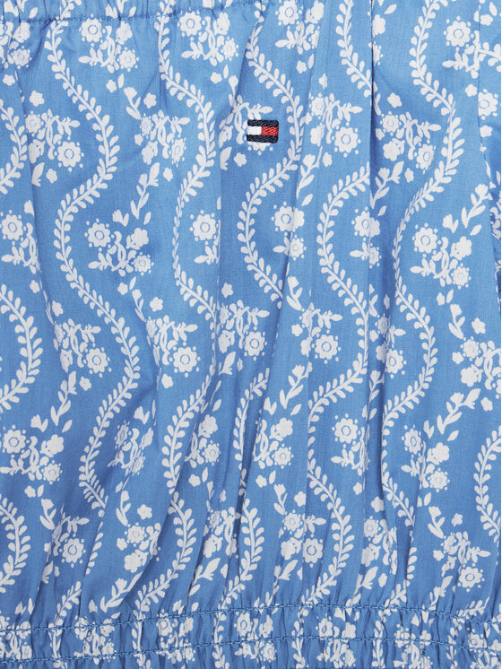 Tommy Hilfiger Tommy Hilfiger Sommerkleid KG0KG08473 D Blau Regular Fit