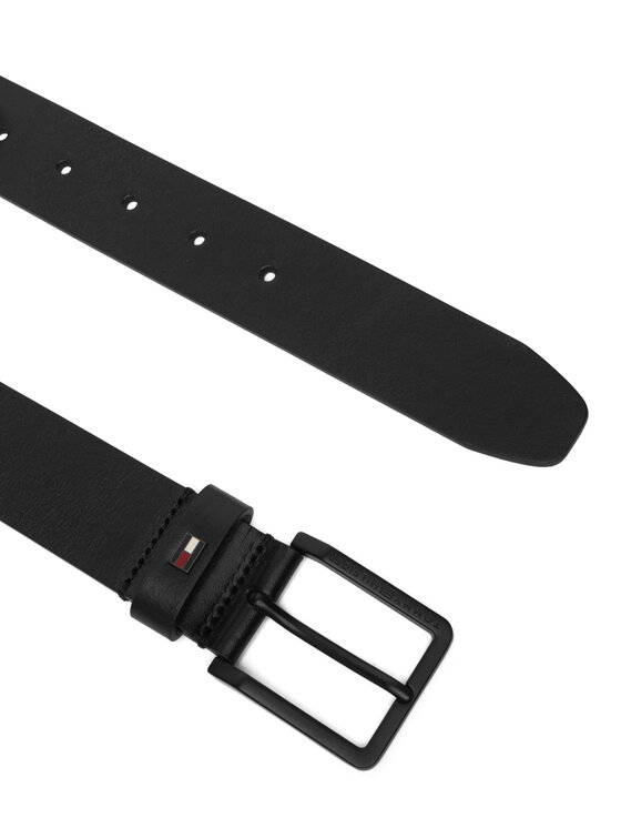 Tommy Hilfiger Tommy Hilfiger Ζώνη Ανδρική Olivier 3.5 Ext AM0AM13755 Μαύρο