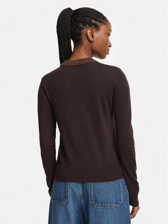MAX&Co. MAX&Co. Sweter 2626366043200 Brązowy Regular Fit