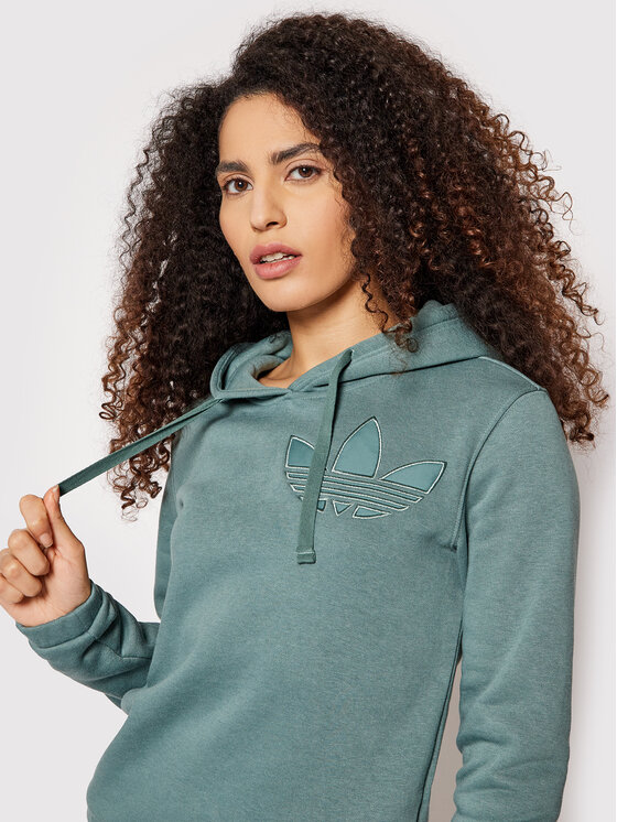 adidas adidas Majica dugih rukava HE4733 Zelena Regular Fit