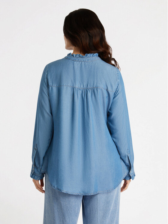 Fiorella Rubino Fiorella Rubino Koszula 5467T001209N004 Turkusowy Regular Fit