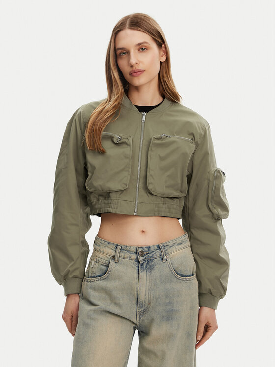 ONLY Bundy bomber Saga 15336303 Zelená Regular Fit