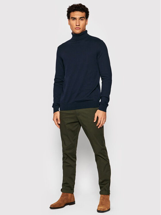 Selected Homme Selected Homme Golf Berg 16074684 Granatowy Regular Fit