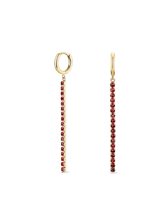 Rosefield Rosefield Kolczyki Gems Color Meaning Czerwony