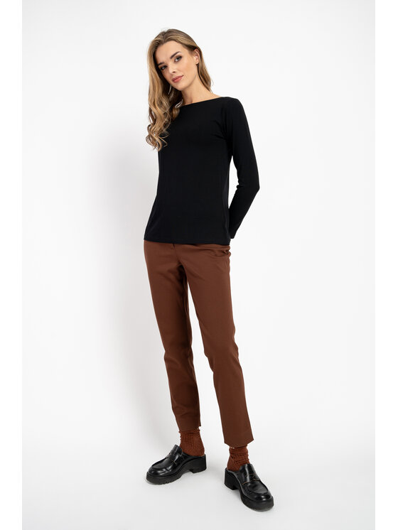 CLICK CLICK Παντελόνι υφασμάτινο 30-456 Καφέ Anatomic Fit