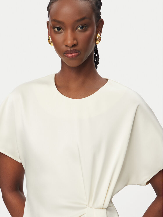 Rinascimento Rinascimento Sukienka koktajlowa CFC0127457003 Biały Regular Fit