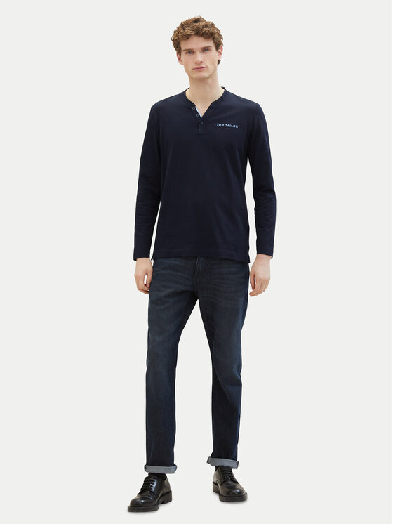 Tom Tailor Tom Tailor Hosszú ujjú 1040908 Sötétkék Regular Fit