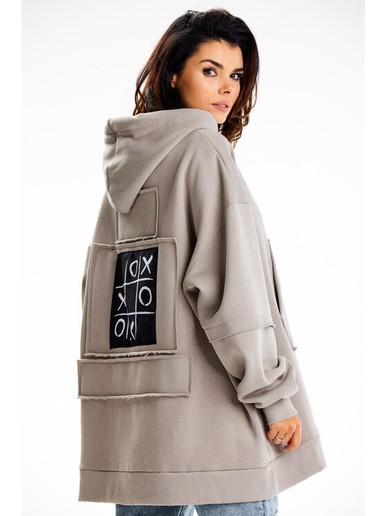 Infinite You Infinite You Felpa M332 Grigio Basic Fit