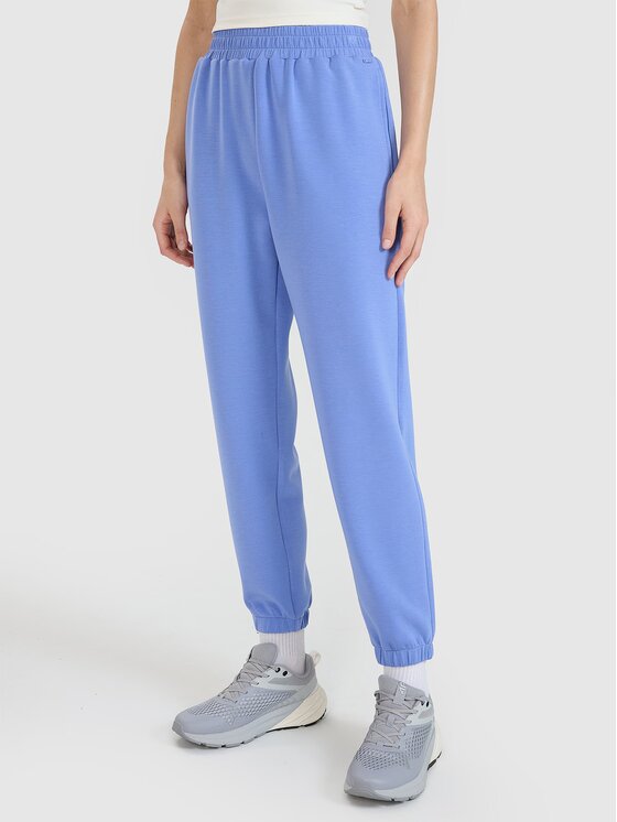 4F 4F Παντελόνι φόρμας 4FWSS25TTROF1010-33S Μπλε Regular Fit