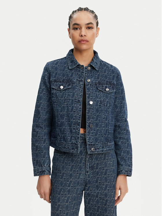 Damska Kurtka jeansowa Armani Exchange, Rozmiar M, Niebieska, XW000556 AF12844 FB055