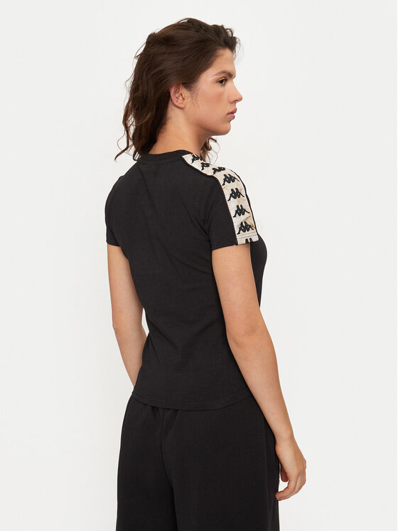 Kappa Kappa T-krekls Banda Pippigt 351N56W Melns Regular Fit