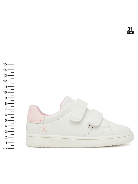 Calvin Klein Calvin Klein Snīkeri Low Cut Velcro Sneaker V1A9-83087-1355 S Balts