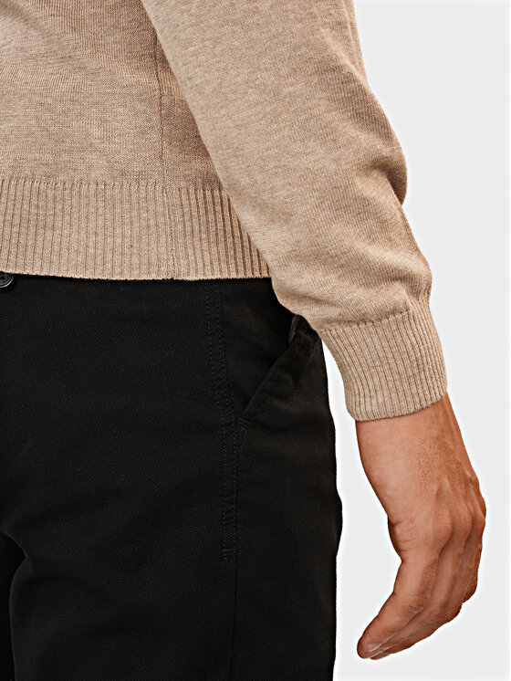Evenemen Evenemen Sweter Golf Beżowy Slim Fit