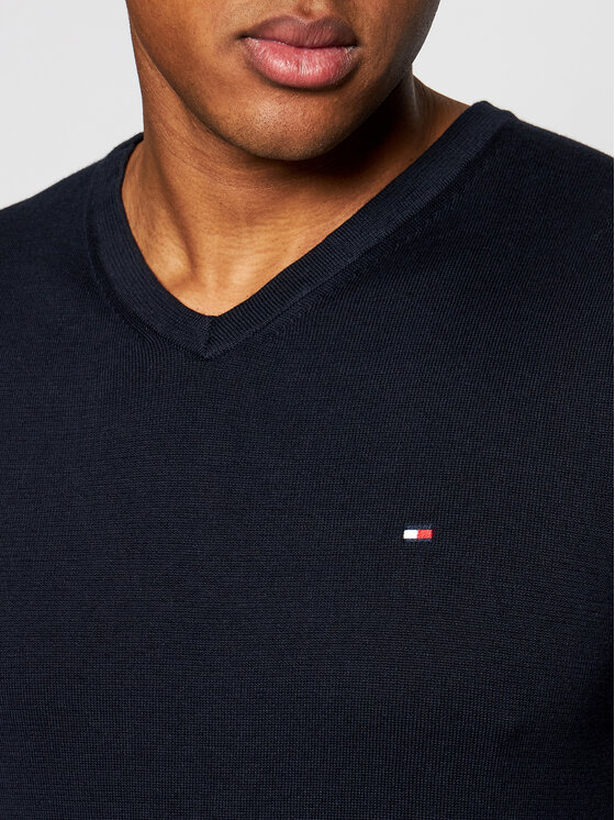 Tommy Hilfiger Tommy Hilfiger Sweater MW0MW04979 Sötétkék Regular Fit