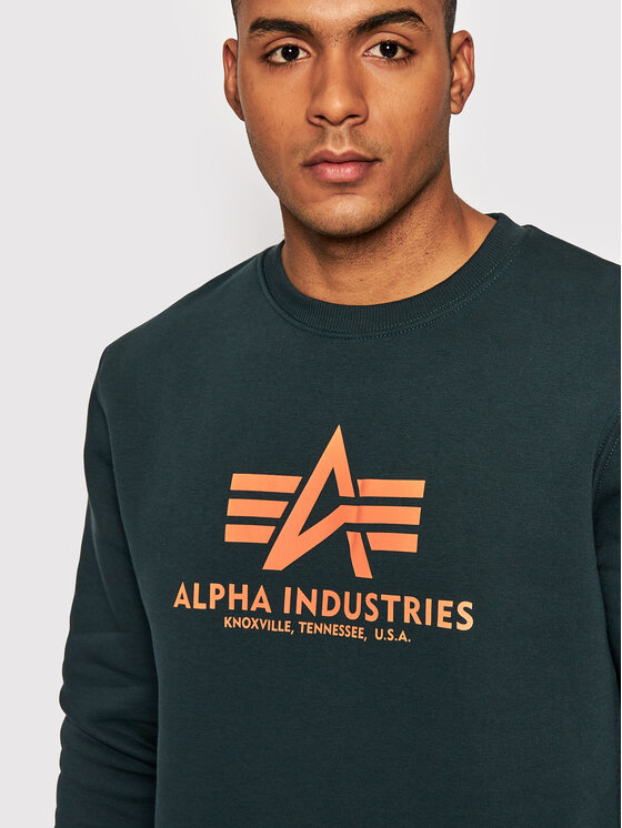 Alpha Industries Alpha Industries Bluză Basic 178302 Bleumarin Regular Fit