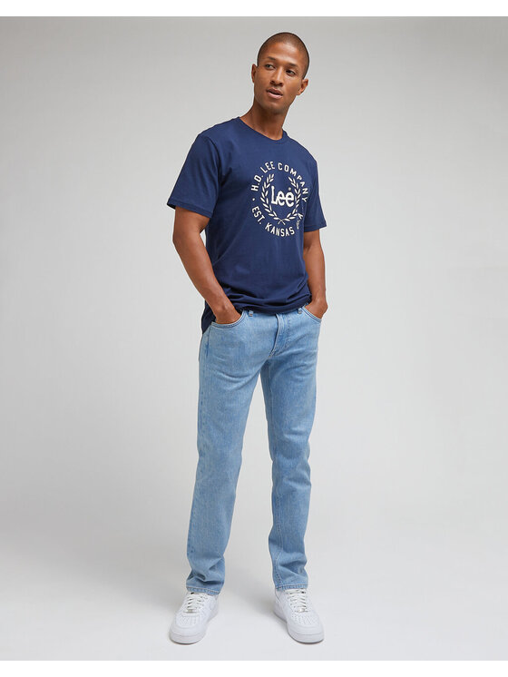 Lee Lee Jeansy DAREN ZIP FLY Niebieski Straight Fit