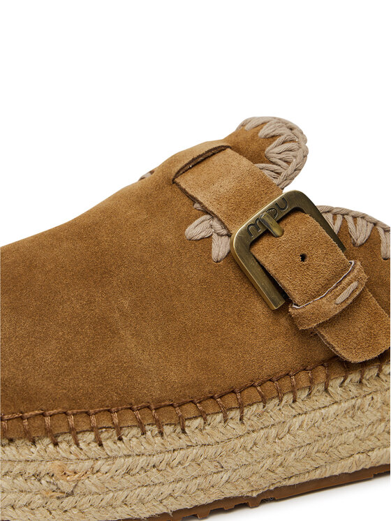 Mou Mou Espadrile Jute clog plain MU.SW641000A Rjava