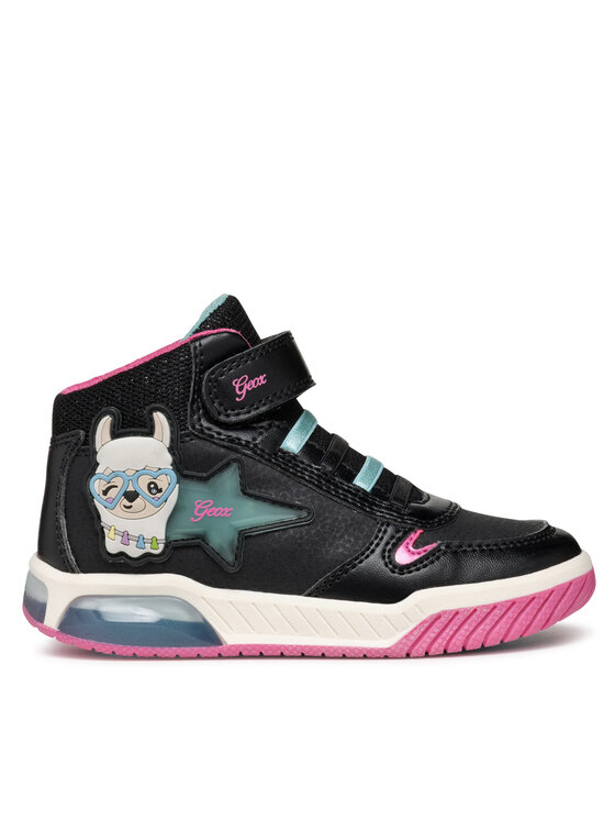 Geox Geox Tenisice J Inek Girl J36ASC 0CENF C9B4A M Crna