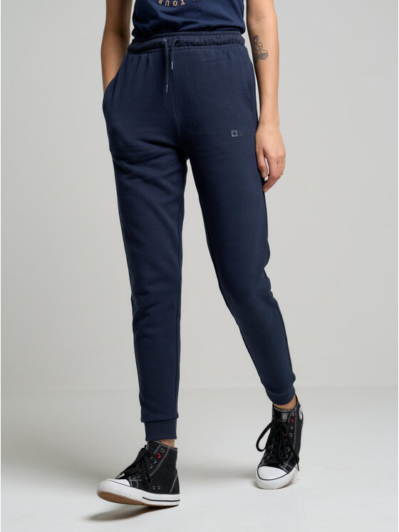 BIG STAR BIG STAR Spodnie dresowe kathy_403 Granatowy Basic Fit