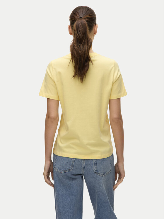 Vero Moda Vero Moda Póló Paulina 10316991 Sárga Regular Fit