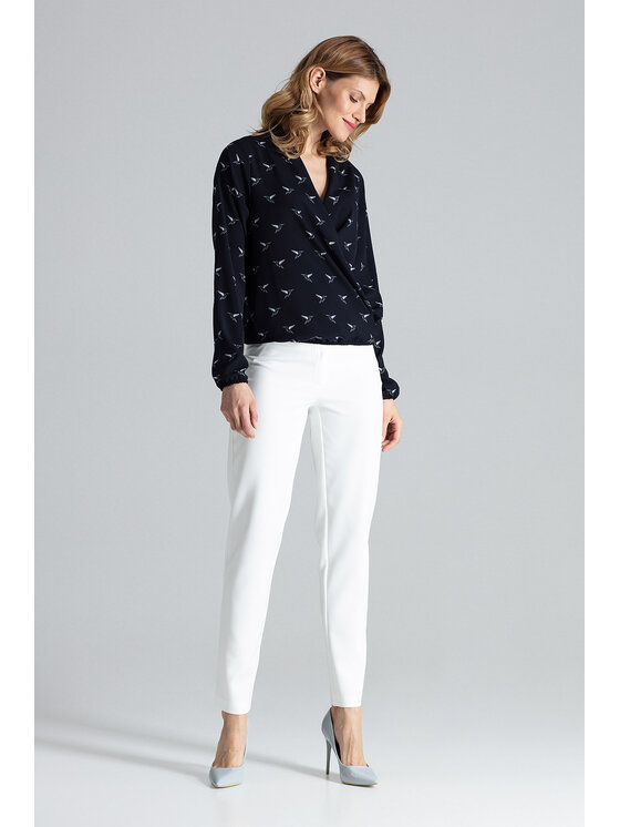 FIGL FIGL Blúzka M371 Tmavomodrá Regular Fit