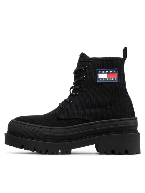 Tommy Jeans Tommy Jeans Черевики туристичні Foxing Boot EN0EN01903 Чорний